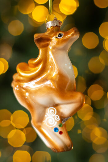 Серебряное копытце елочные игрушки XMAS TOYS
