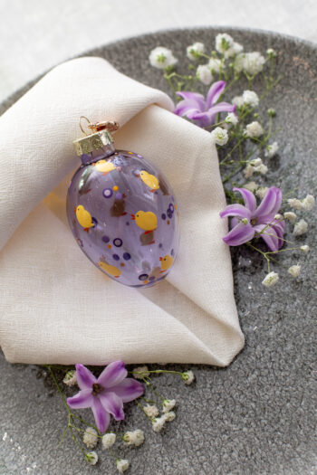 Расписное яйцо Цыплята Пасхальные стеклянные яйца украшение стекло Пасхальный декор Прозрачные цветные стеклянные яйца Пасха XMAS TOYS