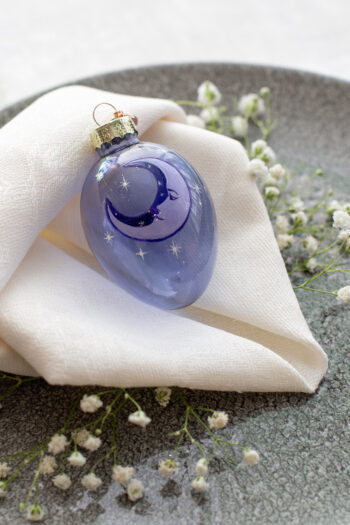 Расписное яйцо Месяц Пасхальные стеклянные яйца украшение стекло Пасхальный декор Прозрачные цветные стеклянные яйца Пасха XMAS TOYS