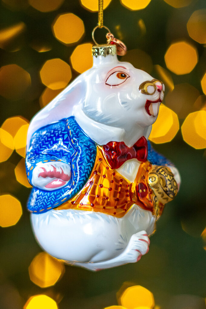 Елочная игрушка Белый кролик Алиса в стране чудес XMAS TOYS