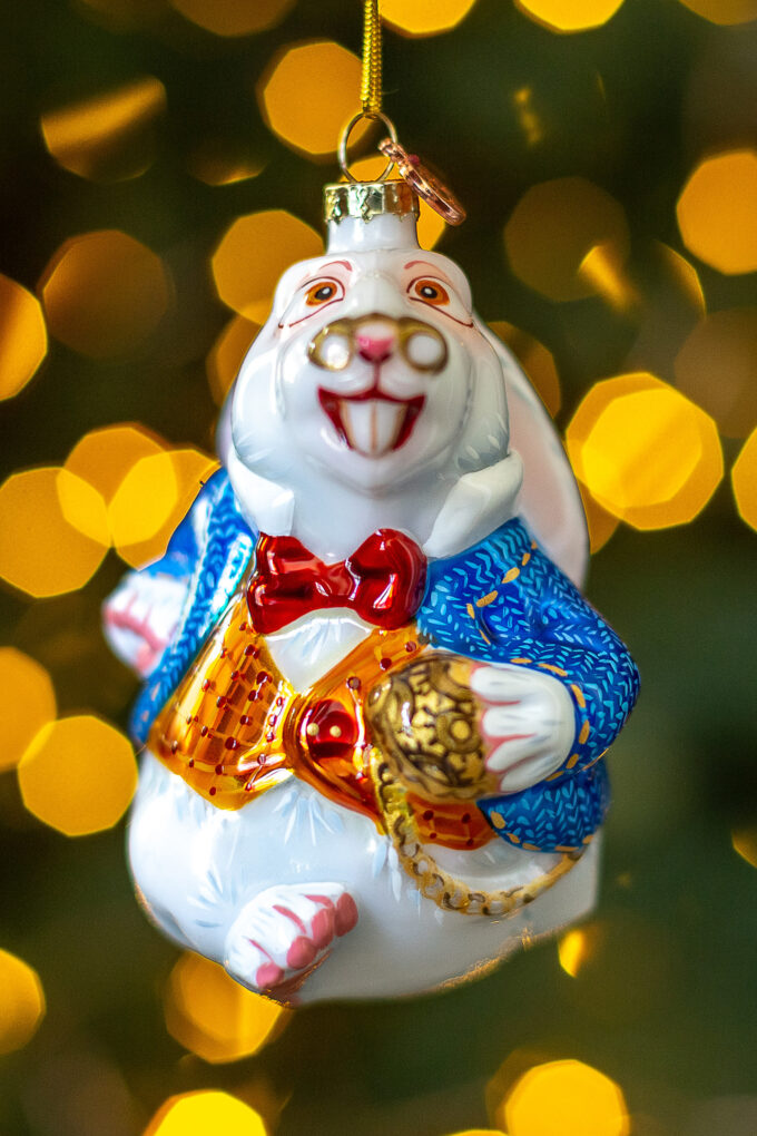 Елочная игрушка Белый кролик Алиса в стране чудес XMAS TOYS