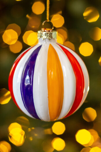 Шар в цветную полоску XMAS TOYS