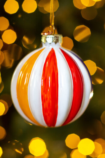 Шар в цветную полоску XMAS TOYS