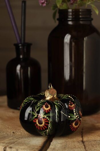 тыква декор стекло осень хеллоуин