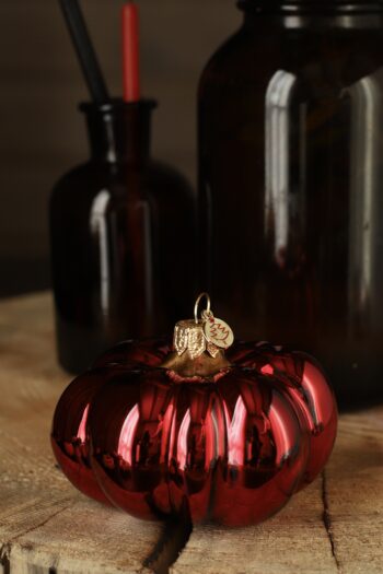 тыква декор стекло осень хеллоуин