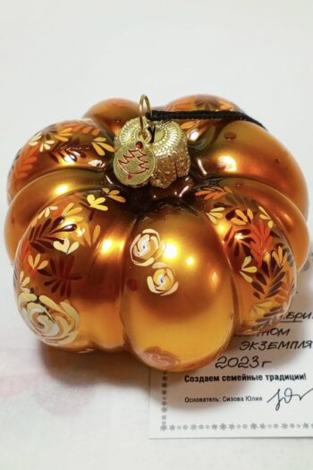 тыква декор стекло осень хеллоуин