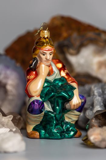  Данила-мастер, каменный цветок, малахитовый цветок, сказы Бажова, елочные игрушки XMAS TOYS, уральские мастера, Хозяйка медной горы