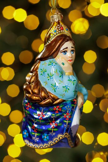 Несмеяна Царевна Елочная игрушка стекло XMAS TOYS